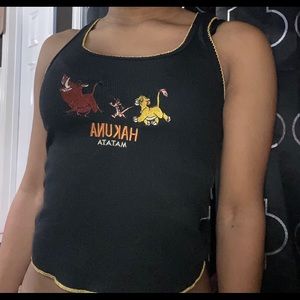 Hakuna Matata Lion King Cropped Top